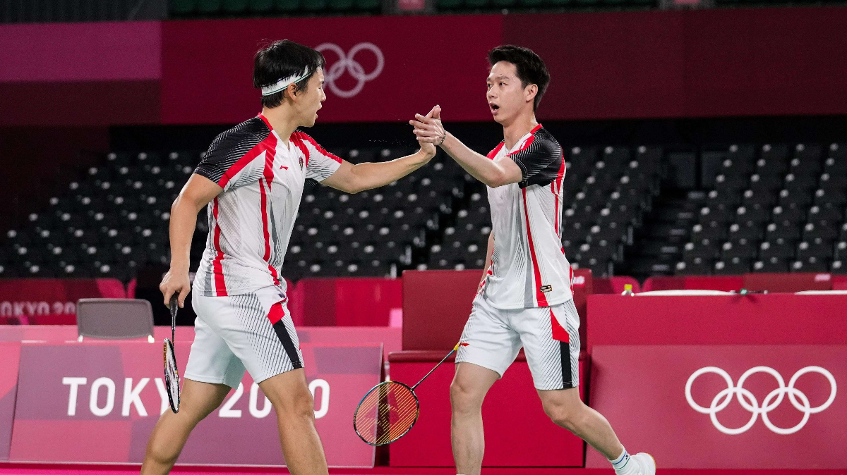 Ganda putra Kevin Sanjaya Sukamuljo/Marcus Fernaldi Gideon atau Minions mundur dari ajang BWF Super 1000 All England 2023. (Foto: PBSI)