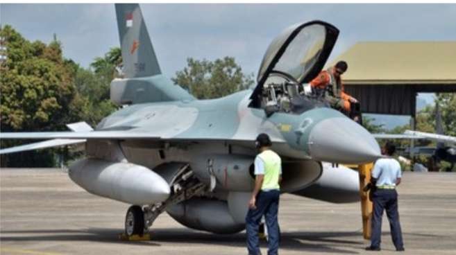 Pesawat Jet Tempur F-16 Skadron Lanud Iswahyudi Magetan. (Foto: Dispen TNI AU)