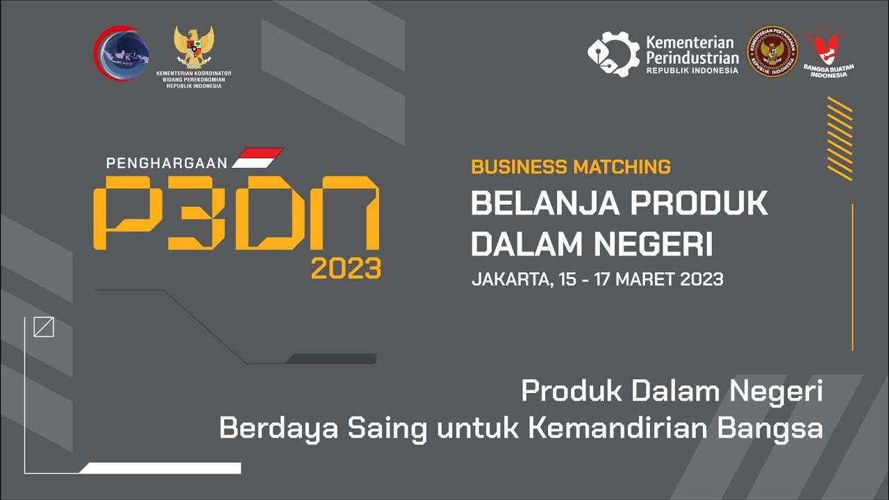 Penghargaan P3DN oleh Kementerian Perindustrian atau Kemenperin. (Foto: Dokumentasi Kemenperin)