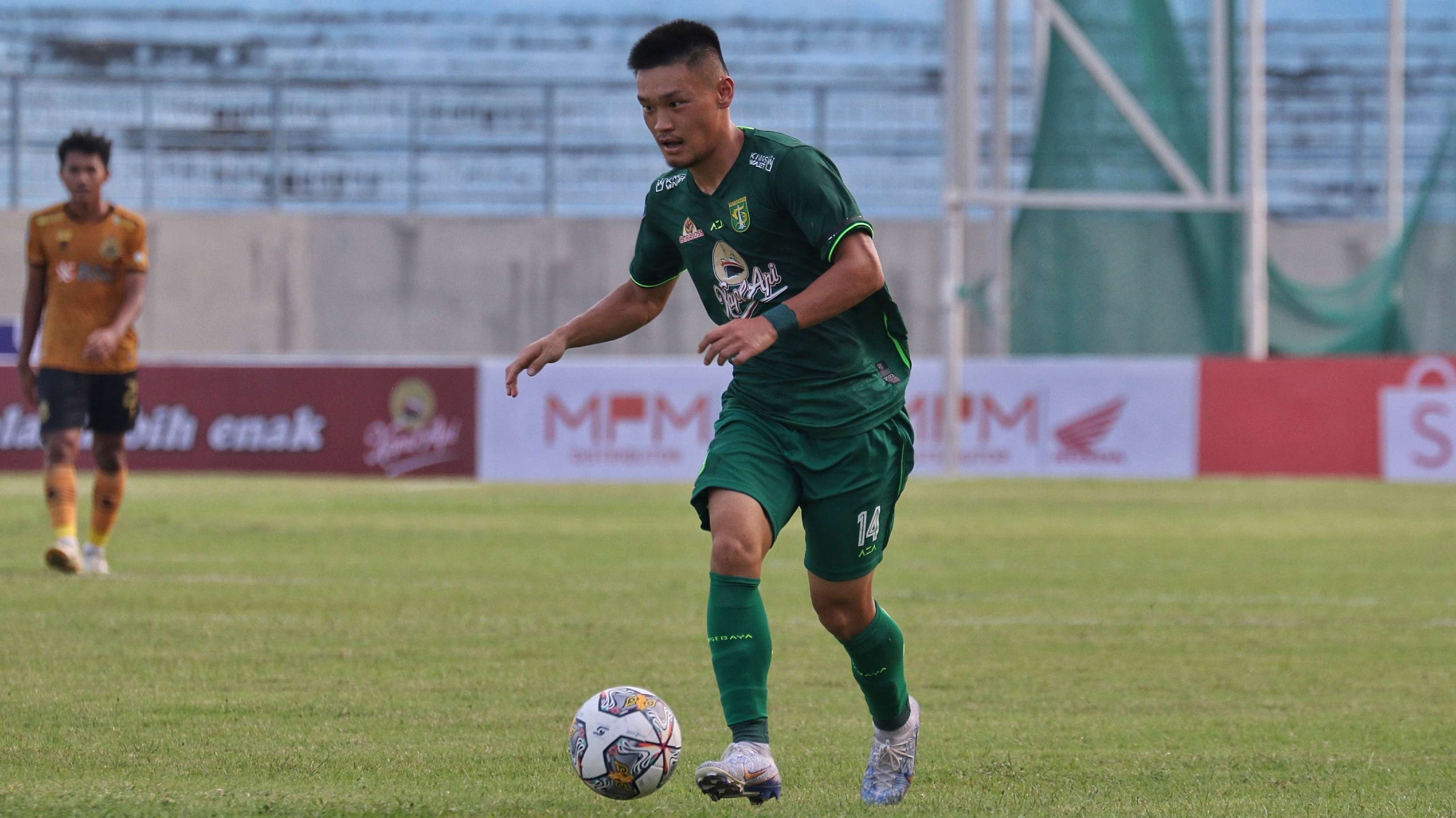 Pemain Persebaya, Sho Yamamoto. (Foto: Fariz Yarbo/Ngopibareng.id)