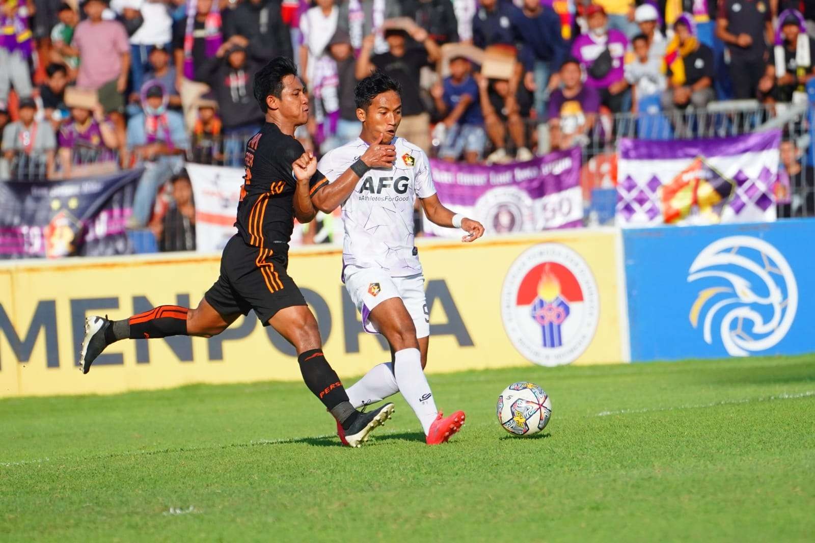 Selama diturunkan di putaran kedua, Khanafi sudah cetak 4 gol untuk Persik. (Foto: Media officer Persik)