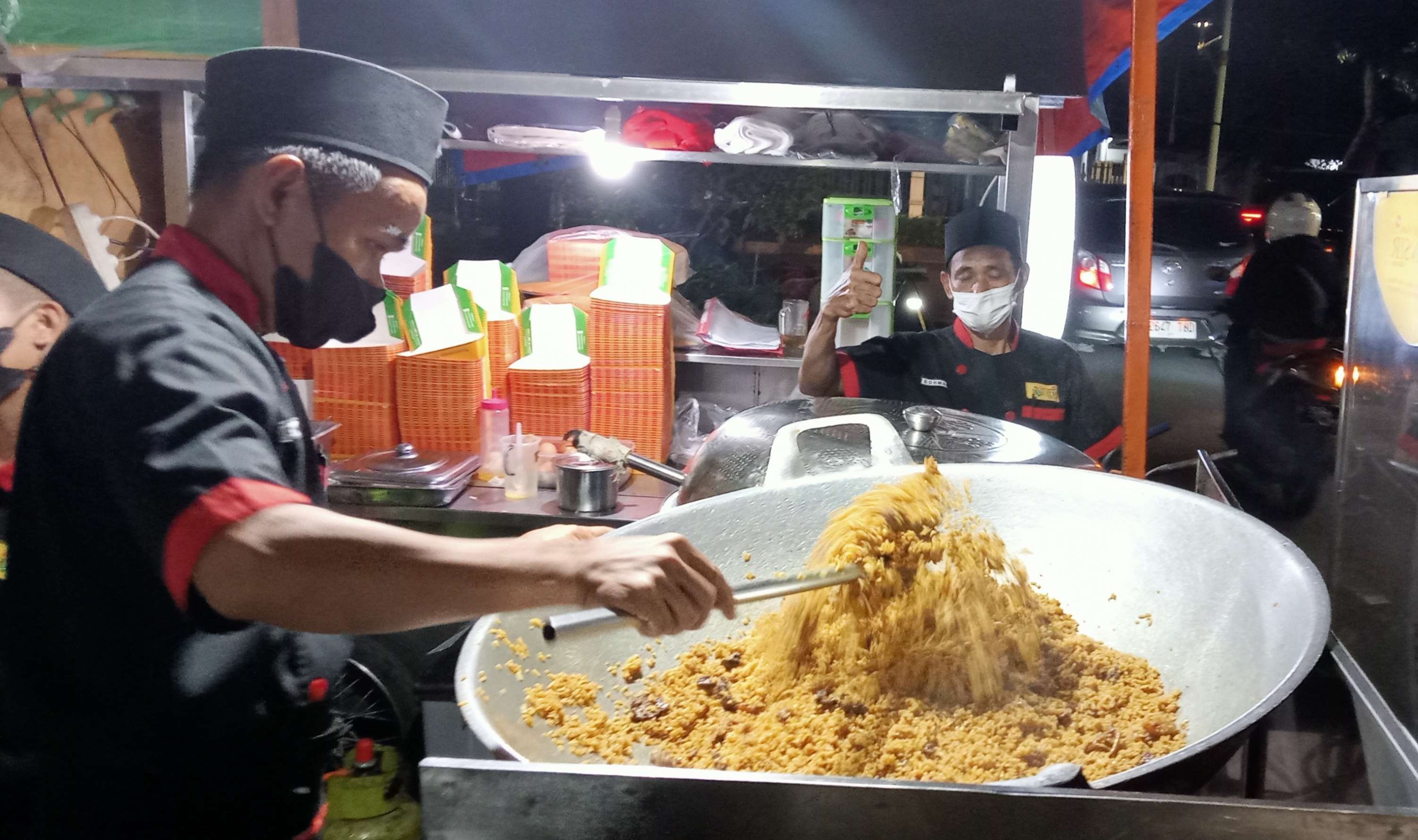 Nasi Goreng Kambing Kebon Sirih di Menteng, Jakarta Pusat. (Foto: Asmanu Jose/Ngopibareng.id)