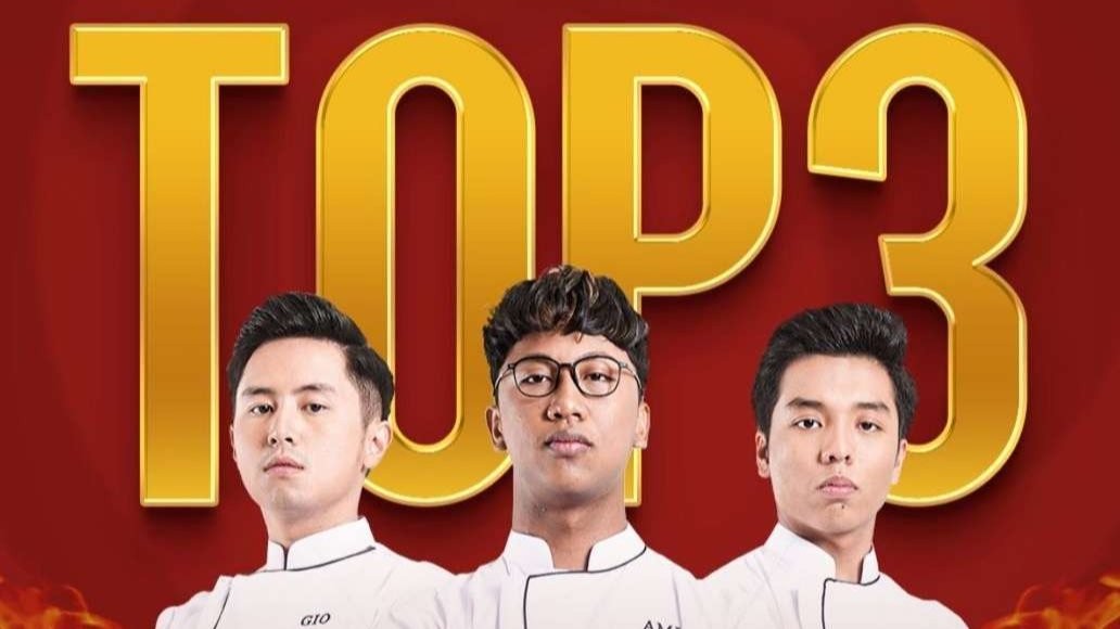 Gio (kiri) lolos ke grand final MasterChef Indonesia season 10, usai memasak pasta untuk bintang tamu Bunga Citra Lestari atau BCL. (Foto: Instagram@masterchefina)