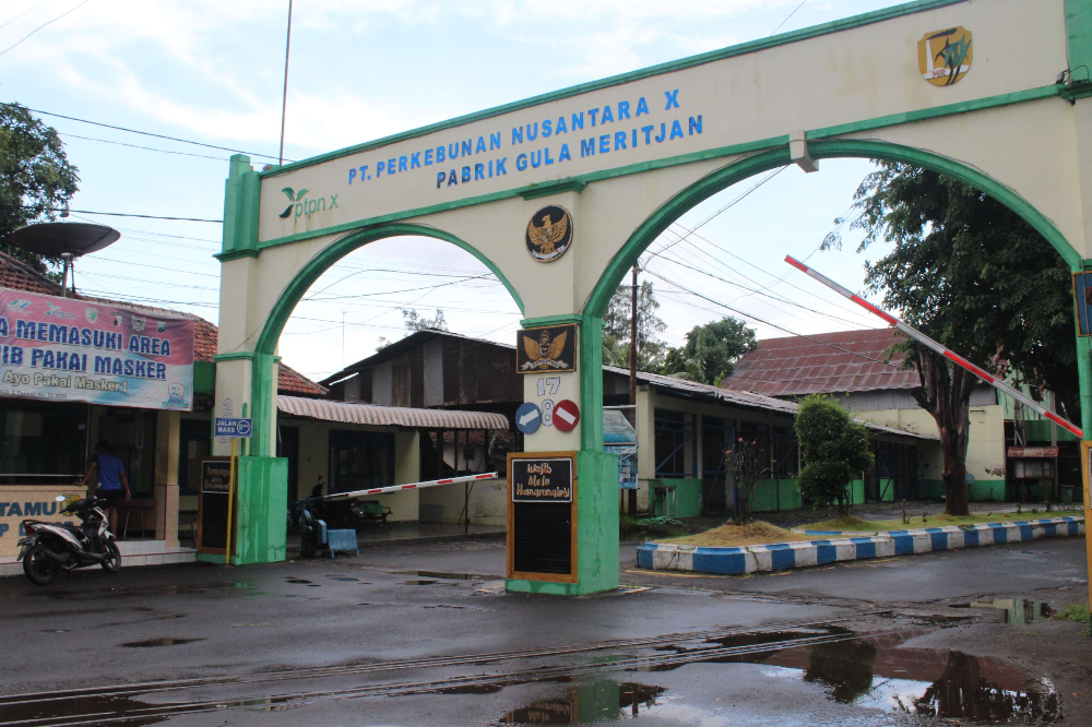 Pabrik Gula Meritjan dikenal sebagai pabrik terkecil dibanding 3 pabrik gula di Kediri. (Foto: Witanto/Ngopibareng.id)