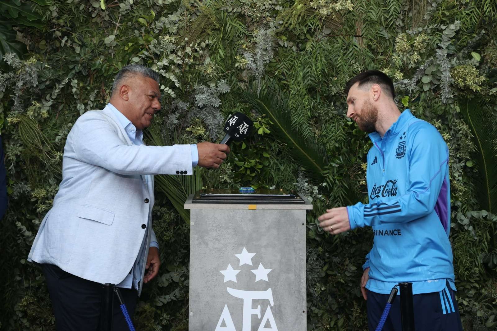 Lionel Andres Messi menjadi nama kompleks latihan Timnas Argentina. (Foto: Twitter/@afa)