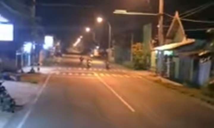 Tangkapan layar video balapan liar di Jalan Tuban-Merakurak Kabupaten Tuban (Foto tangkapan layar)