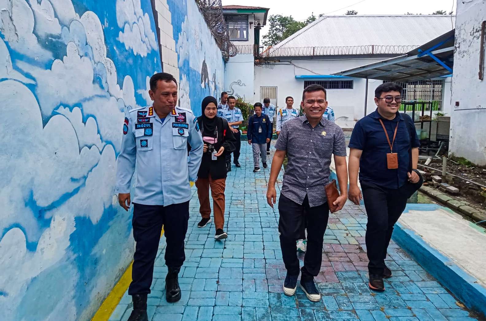 Kunjungan komnas ham di lapas Sidoarjo (foto : Aini/Ngopibareng.id)