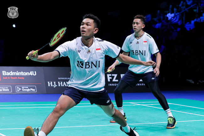 Langkah Fajar/Rian terhenti di babak perempat final Spain Master 2023. (Foto: PBSI)