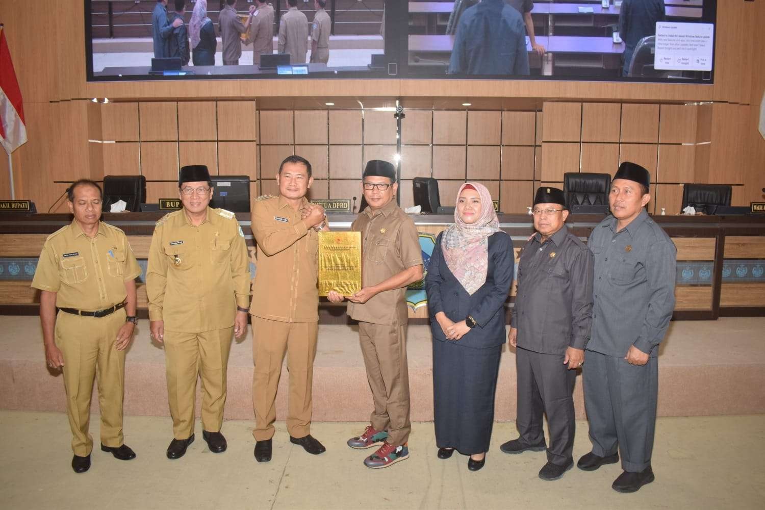 Rapat paripurna penyampaian rekomendasi DPRD atas LKPJ bupati tahun 2022. (Foto: Istimewa)