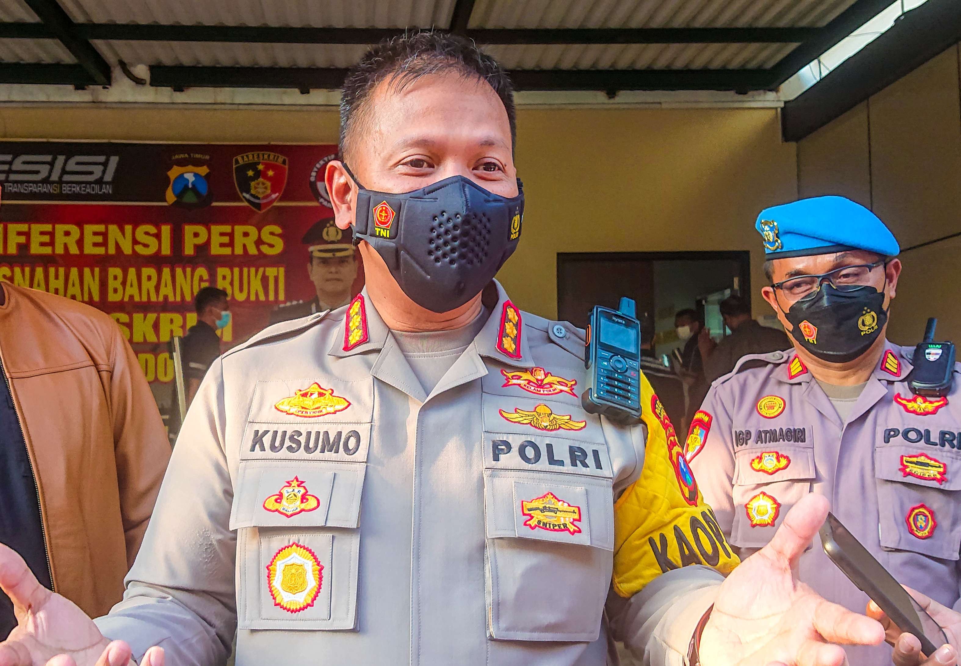 Kapolresta Sidoarjo Kombes Pol Kusumo Wahyu Bintoro (foto : Aini/Ngopibareng.id)