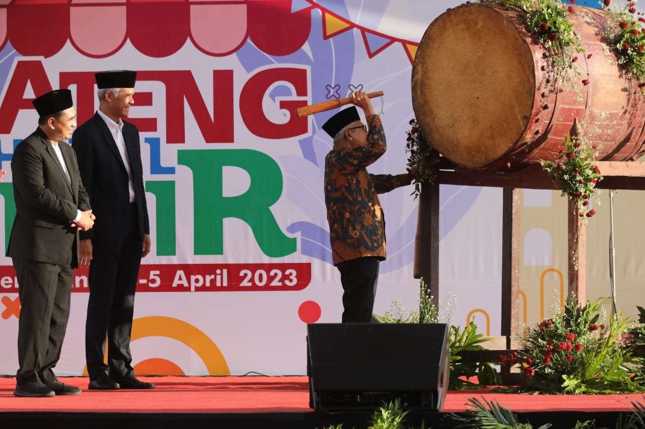 Wapres Ma'ruf Amin mengapresiasi Provinsi Jateng yang telah menjadi pionir dalam pengembangan rumah sakit dengan kompetensi dan pelayanan syariah. (Foto: Dok Jateng)