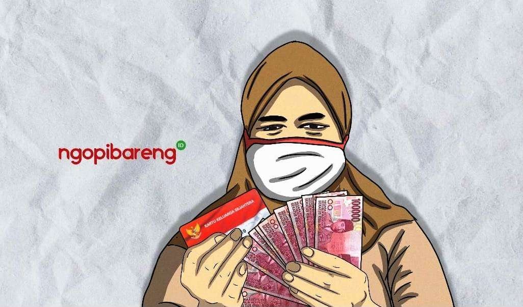 Pembagian bantuan sosial PHK diharapkan menjadwalkan waktu dengan baik, mengingat ada lansia yang antre. (Ilustrasi: Fa Vidhi/Ngopibareng.id)