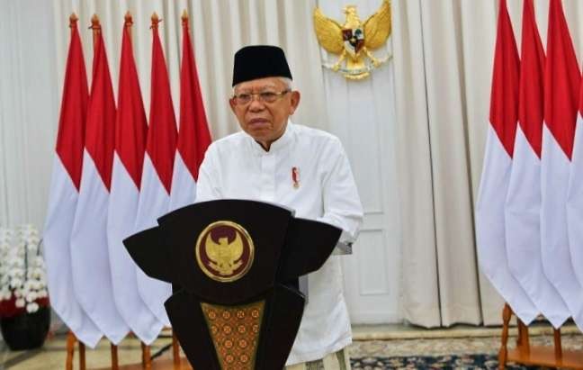 Wapres Ma'ruf Amin menyambut peringatan Nuzulul Quran (Foto: BPMI Setwapres )