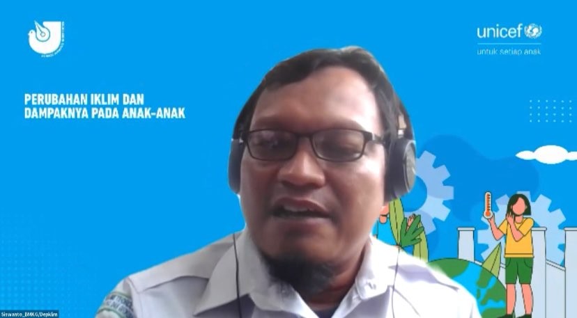 Sub Koordinator Bidang Produksi Informasi Iklim dan Kualitas Udara BMKG, Siswanto (Foto: potongan layar)