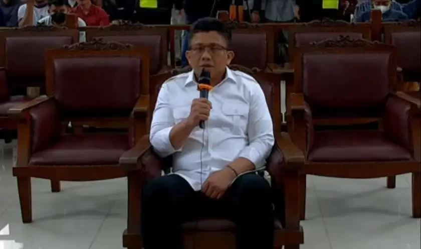 Ferdy Sambo yang divonis mati atas kasus pembunuhan berencana atas Brigadir Yoshua pada sidang di PN Jakarta Selatan Senin 13 Februari 2023. (Foto: istimewa)