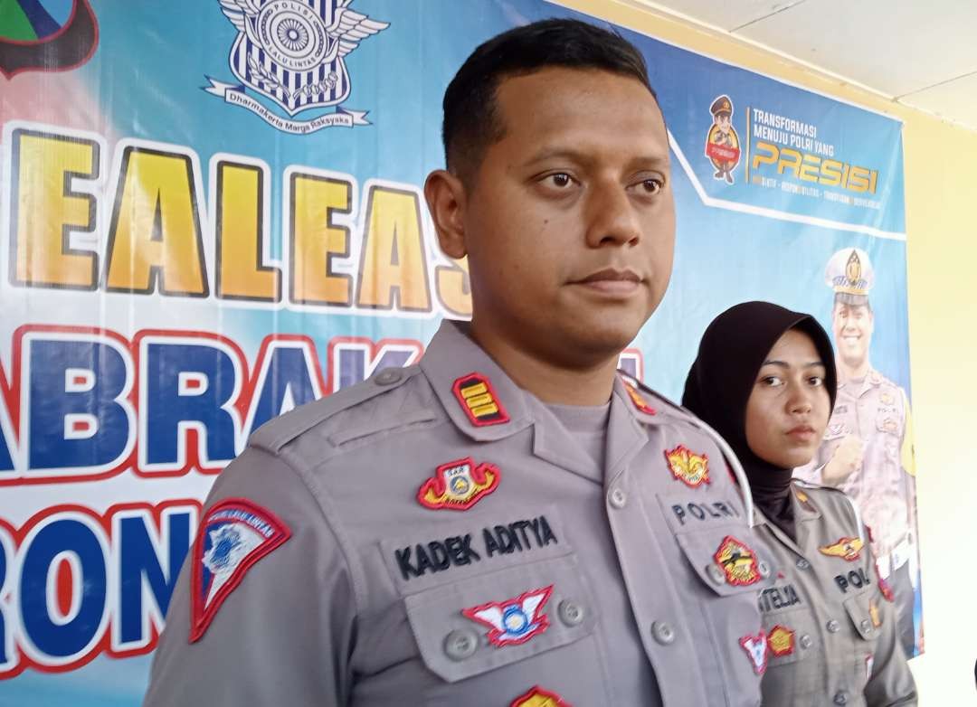 Kasatlantas Polres Tuban, AKP Kadek Aditya Yasa Putra (Khoirul Huda/Ngopibareng.id)