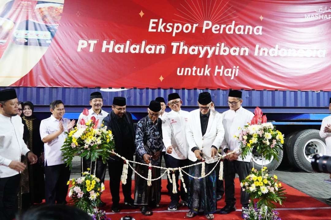 Industri makanan siap saji Indonesia untuk kali pertama melakukan ekspor konsumsi jemaah haji Indonesia 1444H/2023M ke Arab Saudi. (Foto: Istimewa)