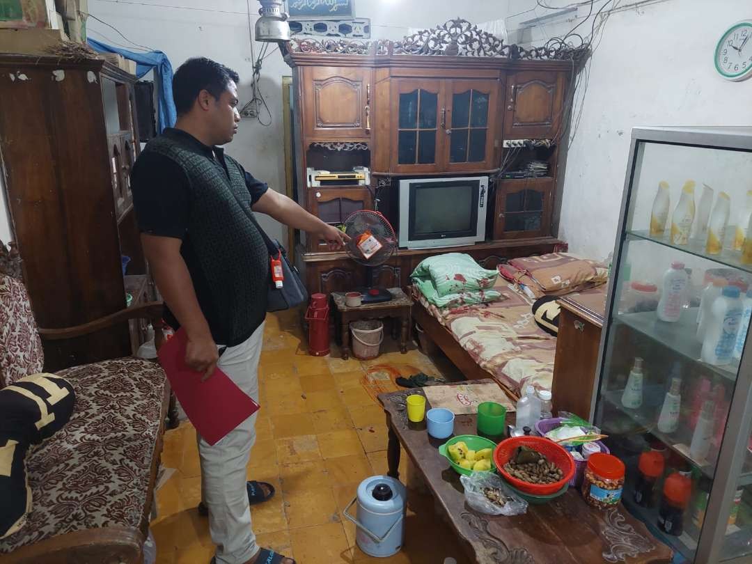 Keterangan Foto :Kondisi rumah korban setelah terjadi penganiayaan (Goyo:Istimewa)