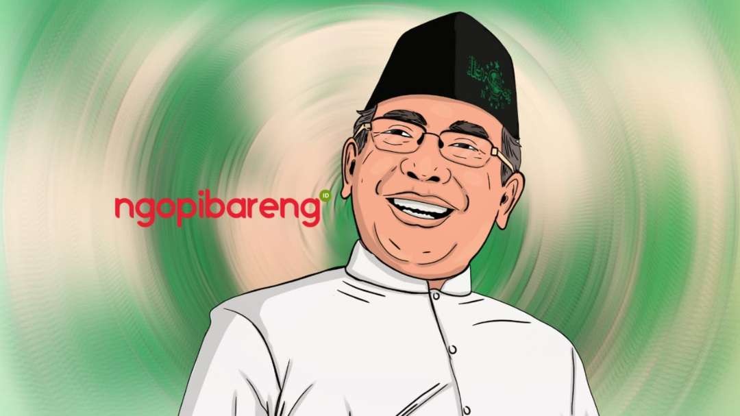 Ketua Umum PBNU KH Yahya Cholil Staquf mendorong lahirnya peradaban baru. (Ilustrasi: Fa Vidhi/Ngopibareng.id)