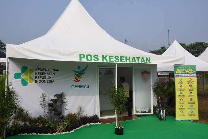 Posko kesehatan untuk melayani pemudik. (Foto: Dokumentasi Kemenkes)