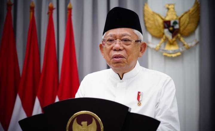 Wapres Ma'ruf Amin mengimbau momen Idul Fitri patut dirayakan bersama dengan tetap menjaga kerukunan di tengah keberagaman suku, agama, dan budaya Indonesia. (Foto: Setwapres)