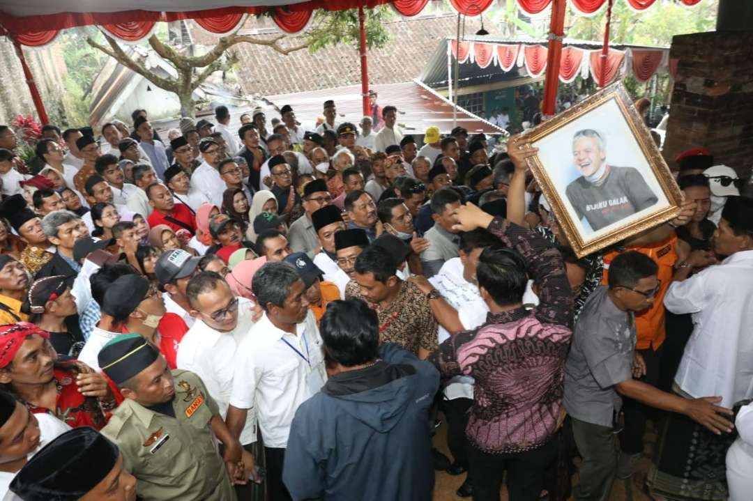 Tokoh lintas agama datangi open house Ganjar Pranowo di Tawangmangu, Karanganyar. (Foto: Humas Pemprov Jateng)