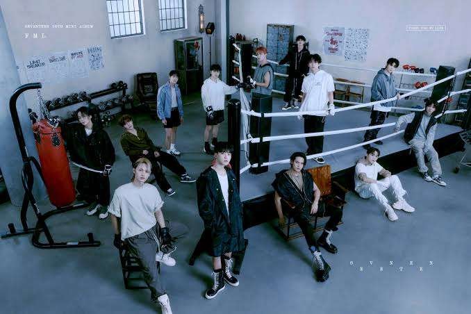 SEVENTEEN comeback dengan mini album FML. (Foto: Twitter)