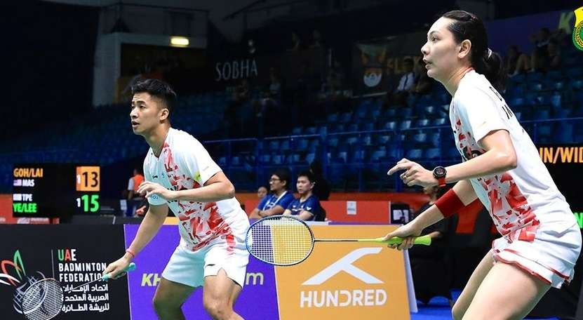 Ganda sampuran Indonesia, Dejan Ferdinansyah-Gloria Widjaja berhasil meraih kemenangan di babak pertama turnamen BAC 2023 di Dubai, UEA. (Foto: Twitter/@INABadminton)