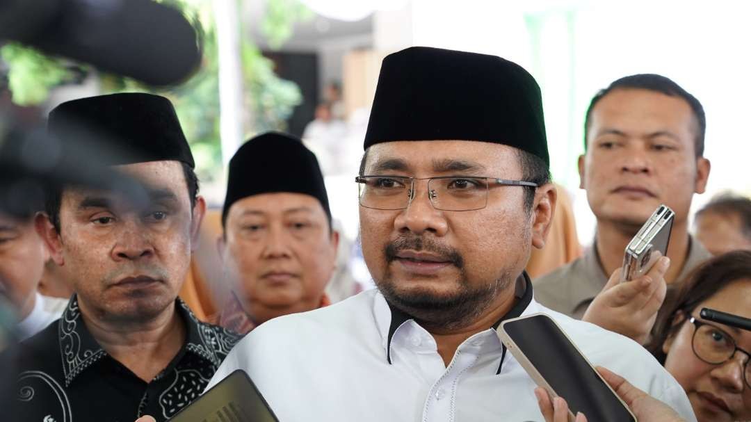 Menteri Agama Yaqut Cholil Qoumas mengingatkan ASN di lingkungan kerja Kementerian Agama untuk menjaga netralitas di tahun politik. (Foto: Dok Kemenag)