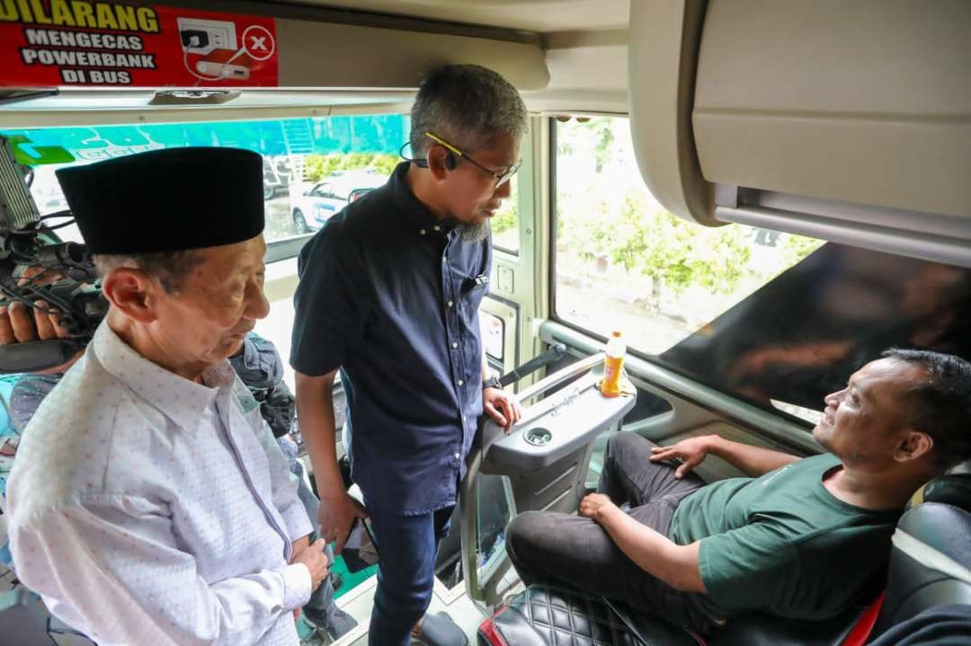 Pemrov Jateng memberikan fasilitas bus mudik dan balik gratis untuk warganya yang merantau. (Foto: Pemprov Jateng)