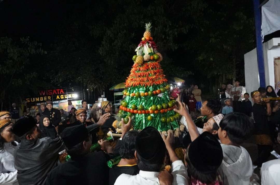 Pemerintah Desa Sonorejo, Kecamatan Grogol, menyelenggarakan Grebek Syawal di area Wisata Sumber Agung. (Foto: Istimewa)