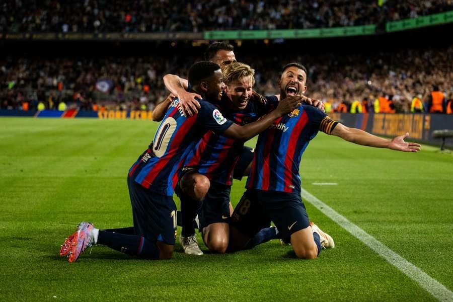 Barcelona berada di ambang juara usai mengalahkan Osasuna 1-0 di Spotify Camp Nou, Rabu 3 Mei 2023.