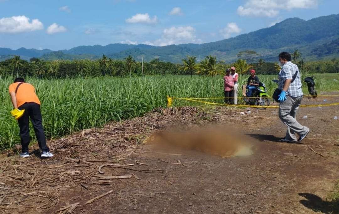 Petugas kepolisian melakukan olah TKP di lokasi kejadian (Foto: istimewa)