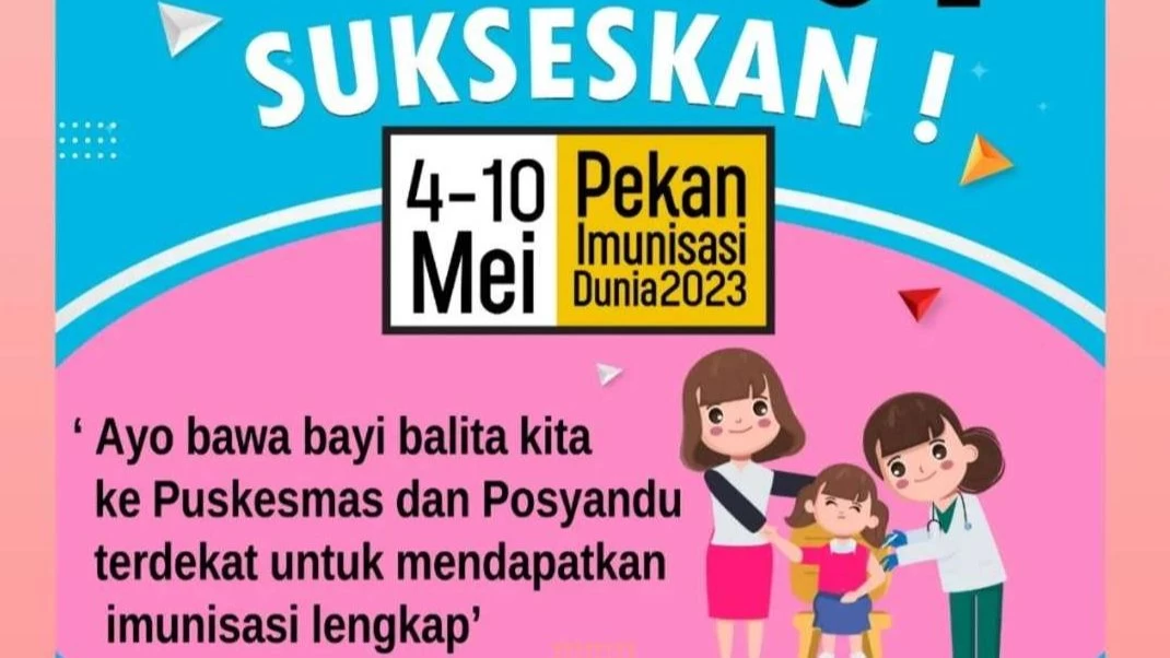 Pekan Imunisasi Dunia Di Indonesia Digelar 4-10 Mei 2023