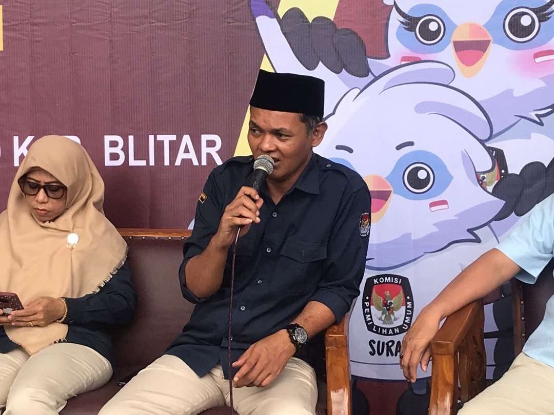 Ketua KPUD Kabupaten Blitar, Hadi Santoso. (Foto: Choirul Anam/Ngopibareng.id)