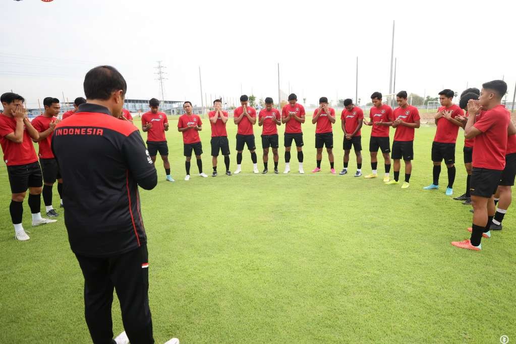 Timnas Indonesia saat menjalani sesi latihan. (Foto: PSSI)