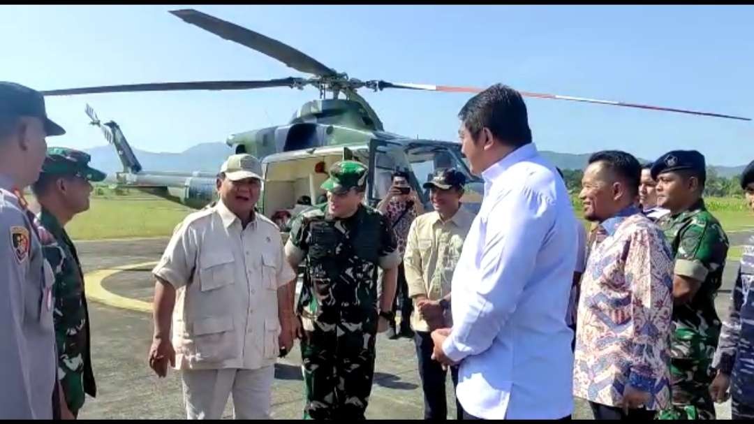 Kegiatan Menhan di Pacitan, Jatim. (Foto Istimewa)