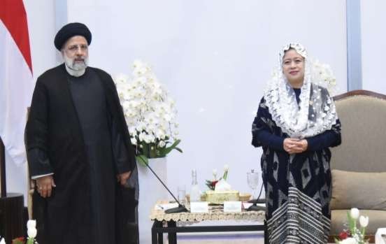 Ketua DPR RI, Puan Maharani menerima kunjungan Presiden Iran, Seyyed Ebrahim Raisi di Gedung DPR Jakarta. (Foto: Media Puan)