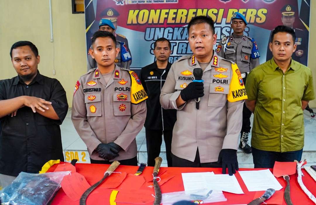 Kapolresta Sidoarjo Kombes Pol Kusumo Wahyu Bintoro (foto : Aini/Ngopibareng.id)