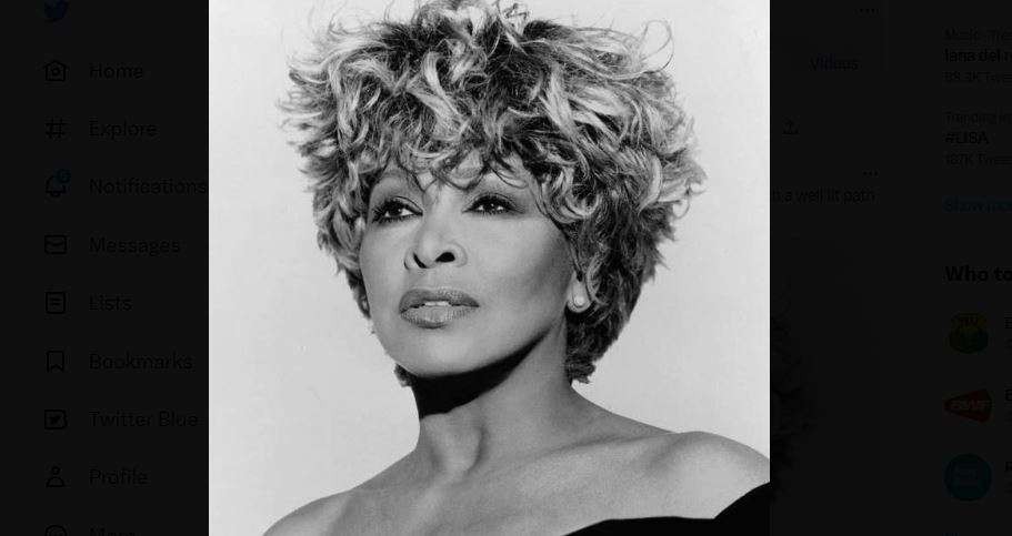 Rock n Roll legendaris Tina Turner meninggal dunia. Ia mengidap penyakit komplikasi. (Foto: Twitter)