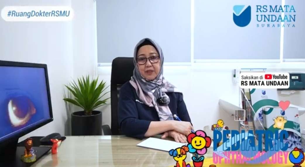 Dokter Ria Sylvia,Sp.M spesialis mata pediatrik anak RSMU. (Foto: Tangkapan Layar)