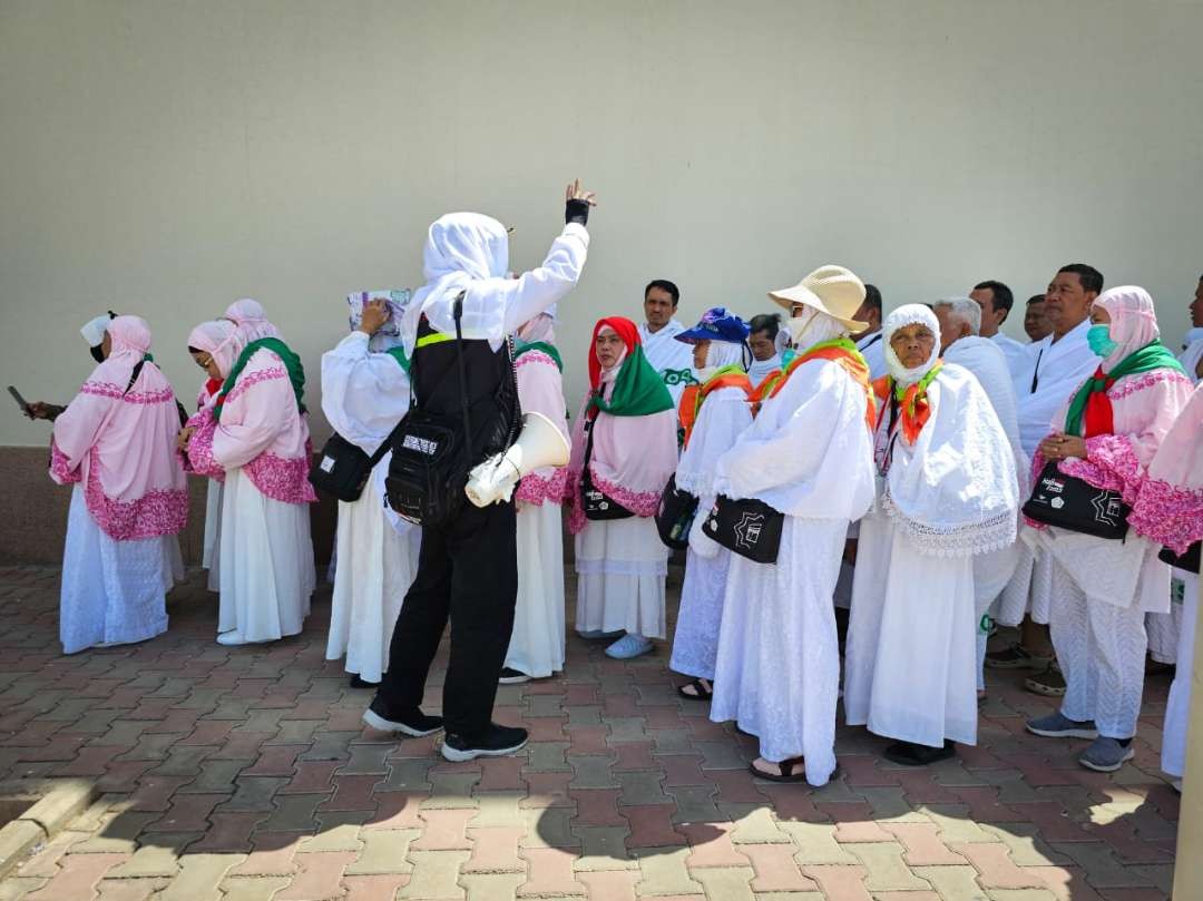 Setelah melaksanakan ibadah Arbain, sejak kemarin secara bertahap Jemaah didorong dari Madinah ke Mekkah untuk umrah. (Foto: Istimewa)