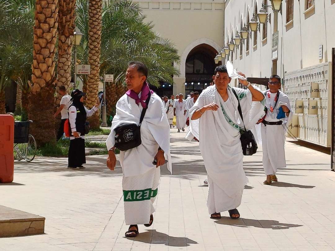 Setelah berihram di Bir Ali, jemaah haji Indonesia bergerak ke Makkah untuk lakukan umrah wajib. (Foto: Istimewa?