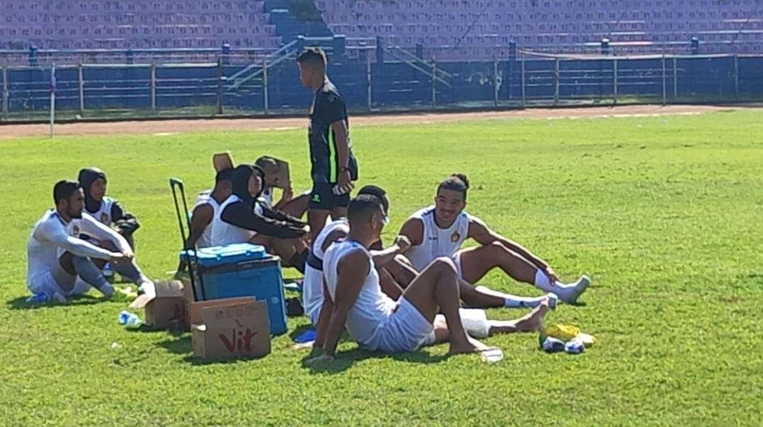 Persik Kediri gelar pemusatan latihan di Ibu Kota. (Foto; Fendi Lesmana/Ngopibareng.id)