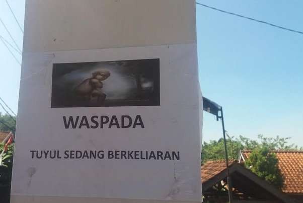 Tuyul jadi tersangka utama karena warga Kota Tasikmalaya kehilangan uang massal. (Foto: Twitter)