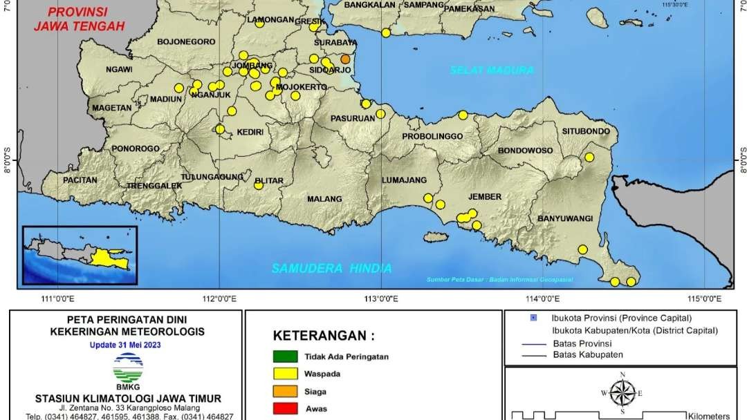 Kemarau Mulai Melanda Jawa Timur, Ini Daerah Waspada Kekeringan