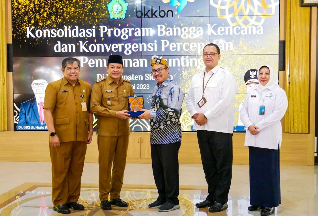 Kunjungan BKKBN di Pendopo Delta Wibawa Kabupaten Sidoarjo, Jawa Timur. (Foto: Aini Arifin/Ngopibareng.id)