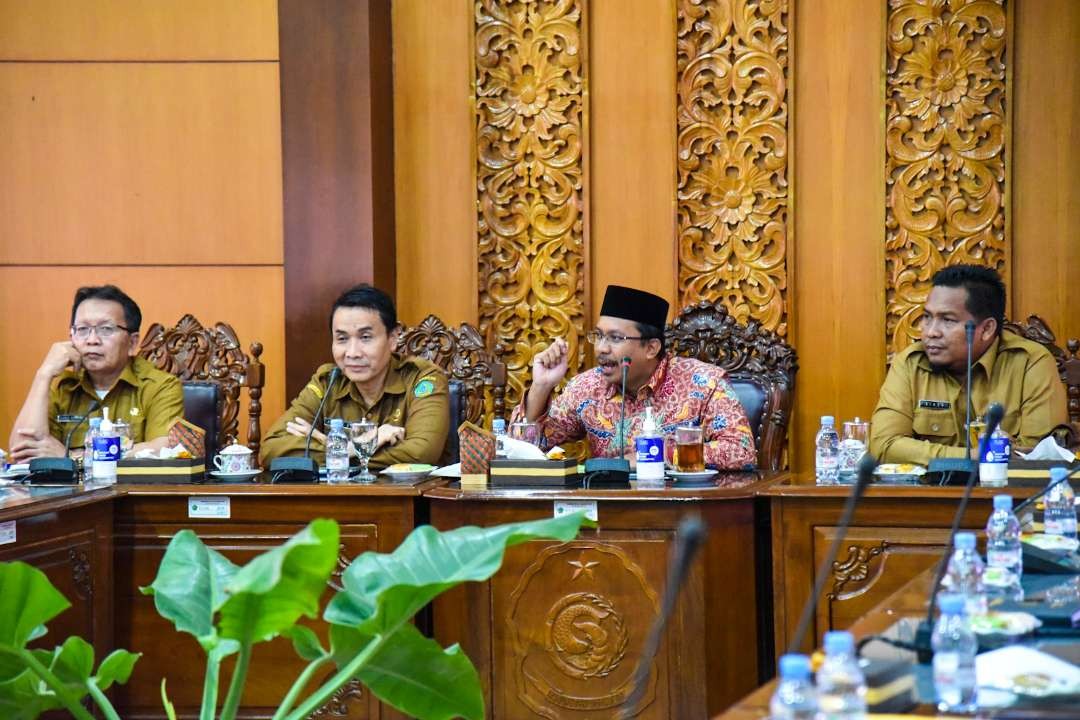 Rapat internal Pemkab Sidoarjo terkait persiapan Porprov Jatim 2023 (foto : istimewa)