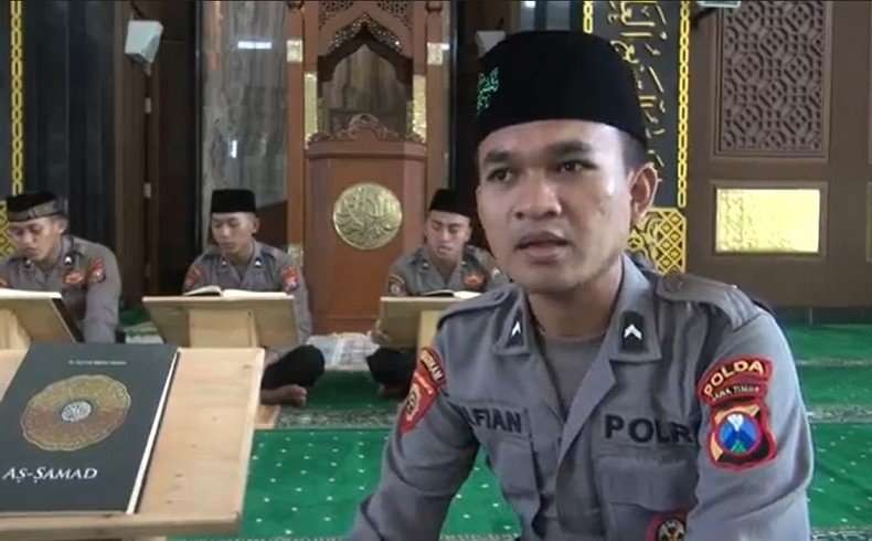 Alfian direkrut melalui Biro Sumber Daya Manusia (SDM), dalam meningkatkan sekaligus mewujudkan SDM unggul bagi para pemuda pemudi di Jawa Timur. (Foto: dok. Humas Polres Bojonegoro)