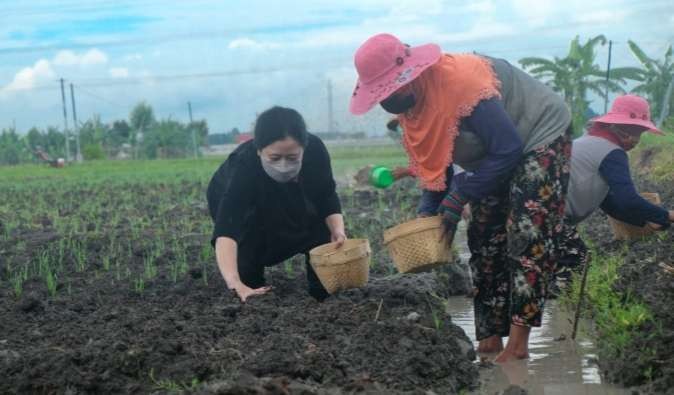 Ketua DPR RI, Puan Maharani berharap Penas Petani Nelayan XVI, bermanfaat untuk meningkatkan kesejahteraan. (Foto: Dokumentasi Pribadi)